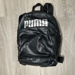 Puma black mini backpack, Black backpack